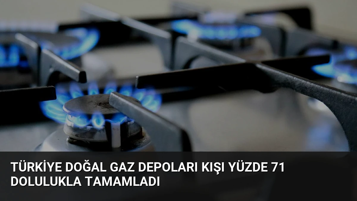 Türkiye Doğal Gaz Depoları Kışı Yüzde 71 Dolulukla Tamamladı