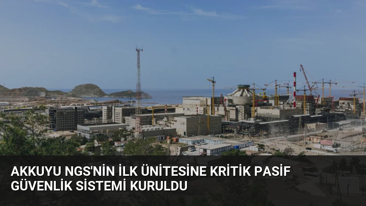 Akkuyu NGS’nin İlk Ünitesine Kritik Pasif Güvenlik Sistemi Kuruldu