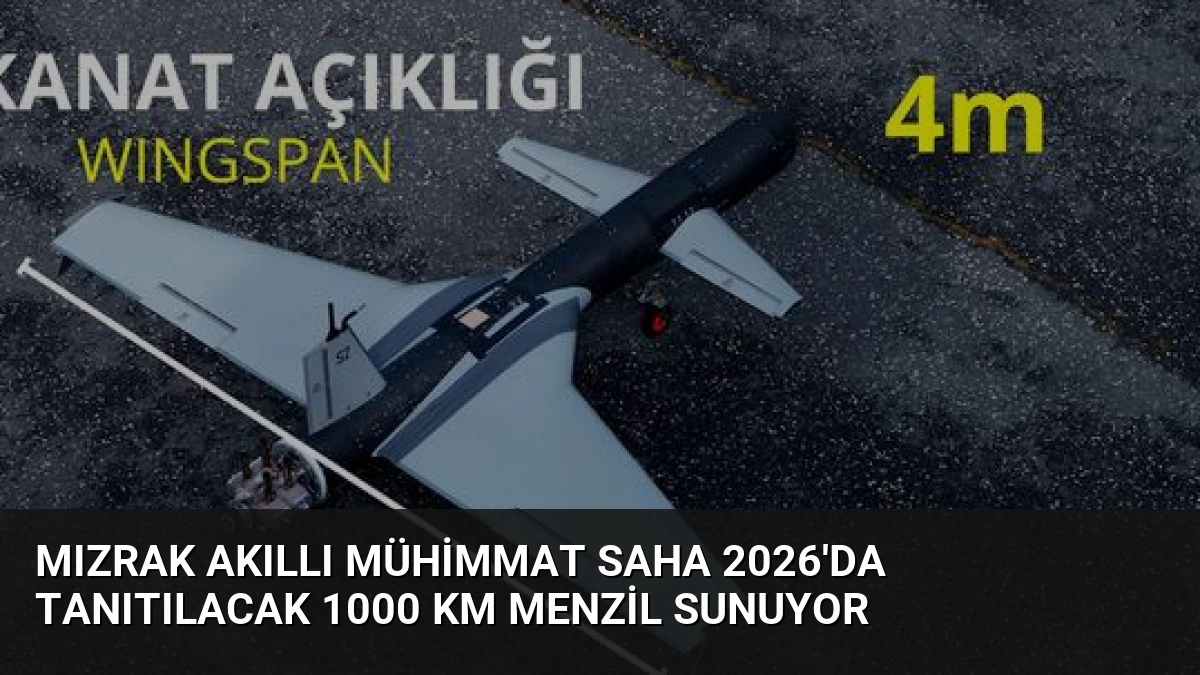 Mızrak Akıllı Mühimmat SAHA 2026’da Tanıtılacak 1000 Km Menzil Sunuyor