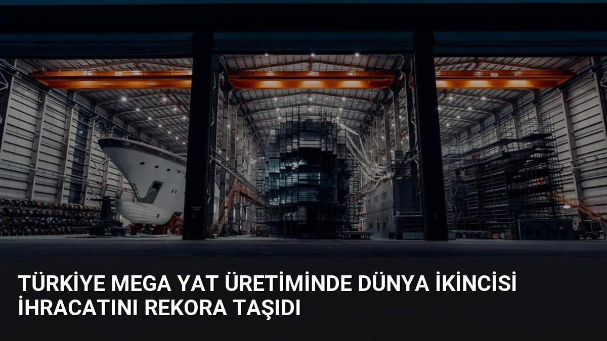 Türkiye Mega Yat Üretiminde Dünya İkincisi İhracatını Rekora Taşıdı
