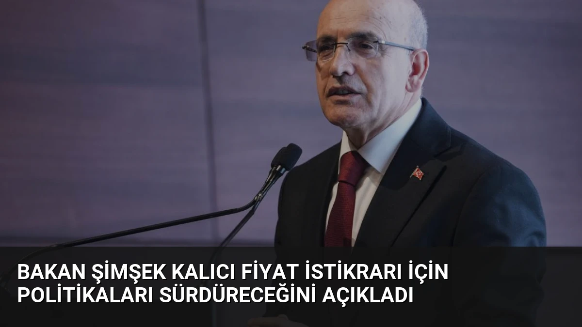 Bakan Şimşek Kalıcı Fiyat İstikrarı İçin Politikaları Sürdüreceğini Açıkladı