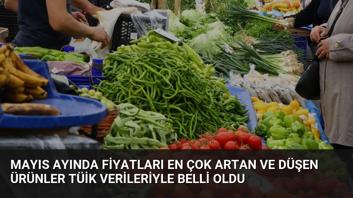 Mayıs Ayında Fiyatları En Çok Artan ve Düşen Ürünler TÜİK Verileriyle Belli Oldu