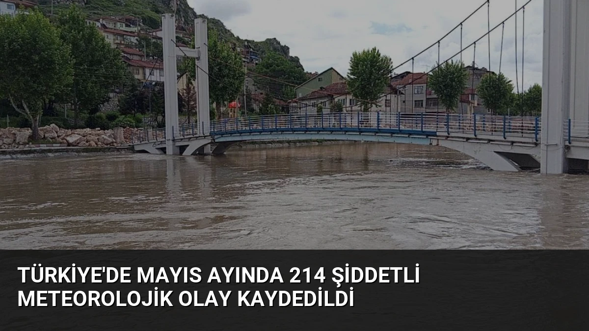 Türkiye’de Mayıs Ayında 214 Şiddetli Meteorolojik Olay Kaydedildi