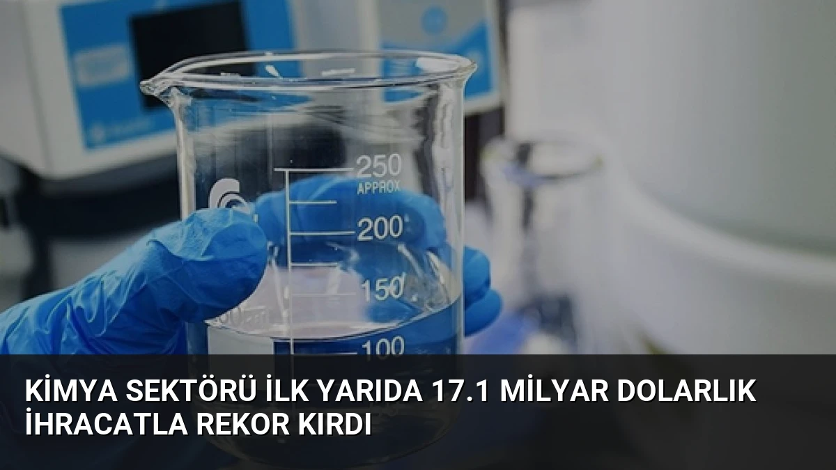 Kimya Sektörü İlk Yarıda 17.1 Milyar Dolarlık İhracatla Rekor Kırdı