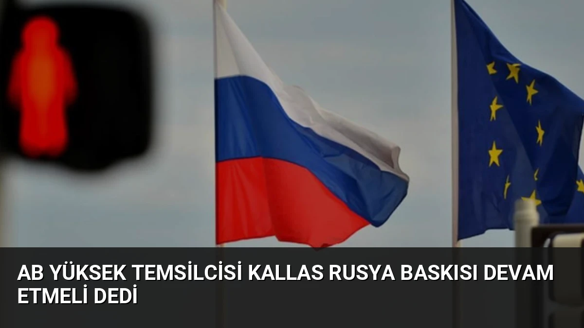 AB Yüksek Temsilcisi Kallas Rusya Baskısı Devam Etmeli Dedi