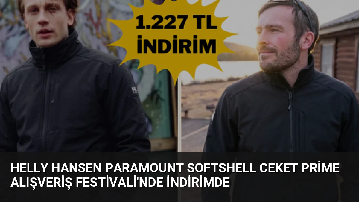 Helly Hansen Paramount Softshell Ceket Prime Alışveriş Festivali’nde İndirimde