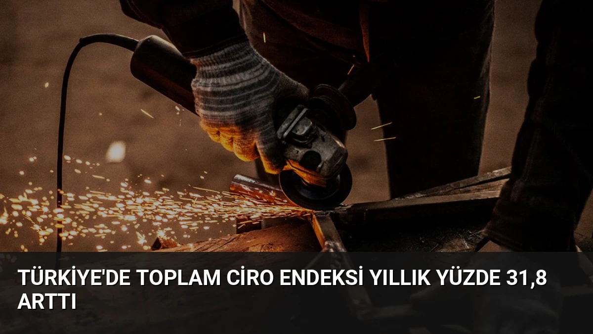 Türkiye’de Toplam Ciro Endeksi Yıllık Yüzde 31,8 Arttı